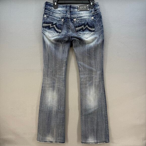 Miss Me Jeans Women's 28 Blue Boot Cut Embroidered M Pockets Western Classic - Picture 2 of 15